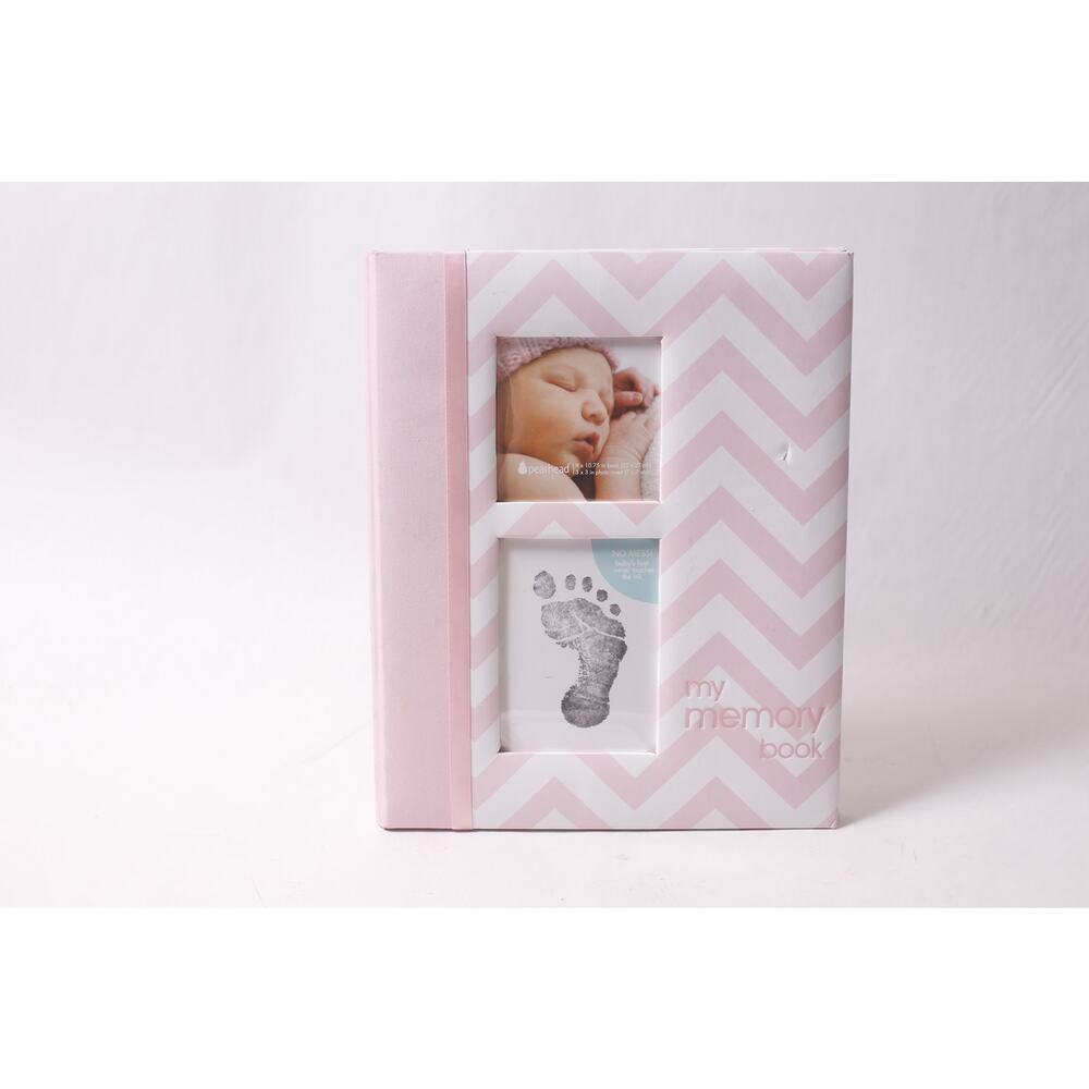 Pearhead My Memory Book Pink and White Photo Album FLAWED Cover ~ 260304-WH 1031